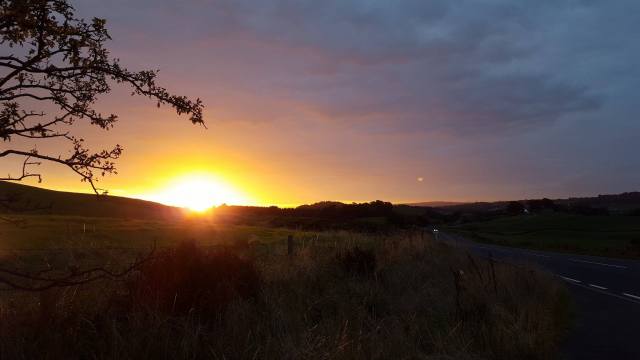 Daybreak on Kilmacolm Road.